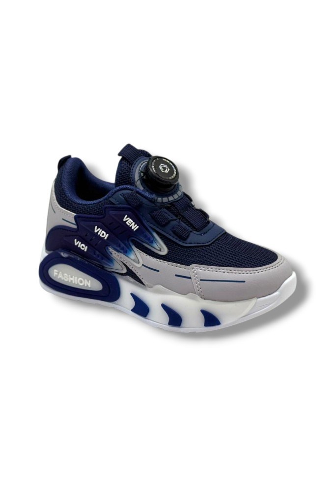 Pro Kids 5004-26 Anorak Akıllı Bağcıklı Anatomik Çocuk Sneaker Lacivert Gri