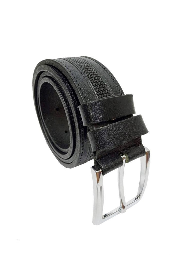 Andell 4cm Baskılı Hakiki Deri Erkek Kemer 130cm