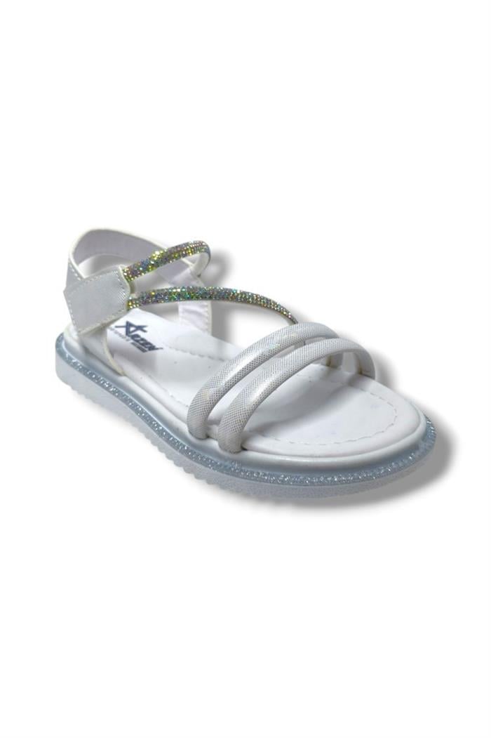 Arzen Bebe 221-25 Anatomik Taşlı Cırtlı Kız Çocuk Sandalet 31-36