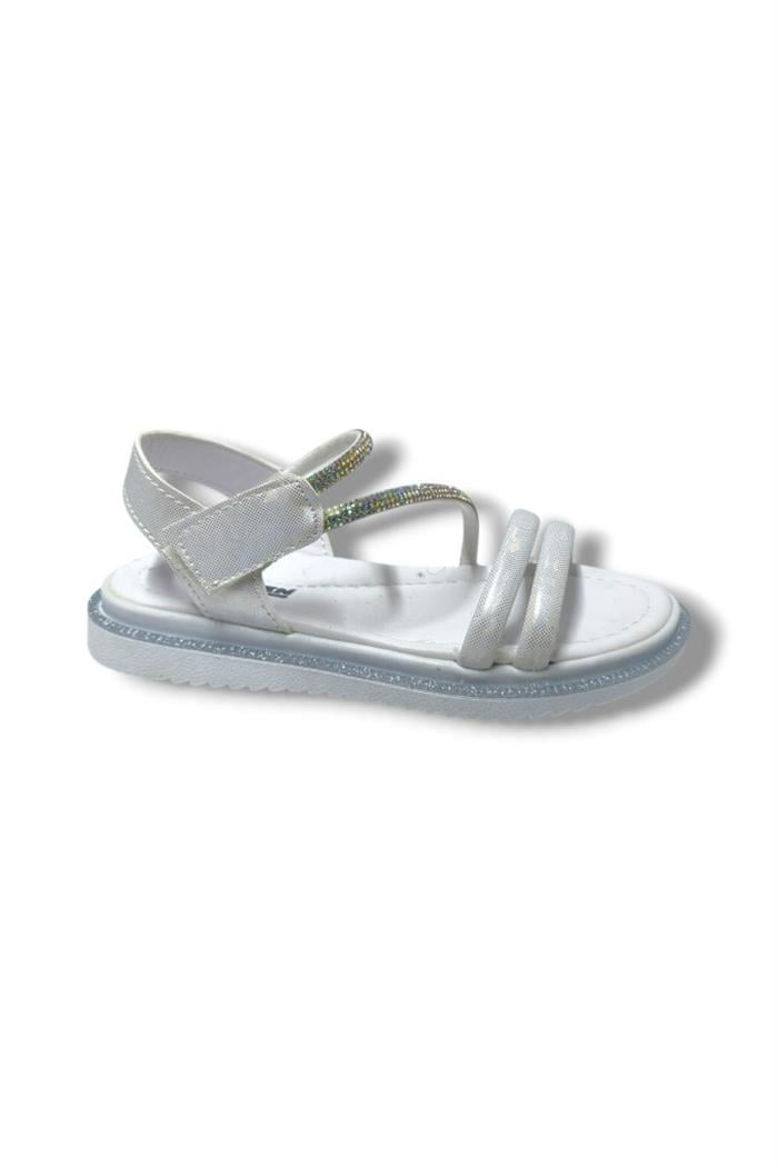 Arzen Bebe 221-25 Anatomik Taşlı Cırtlı Kız Çocuk Sandalet 31-36