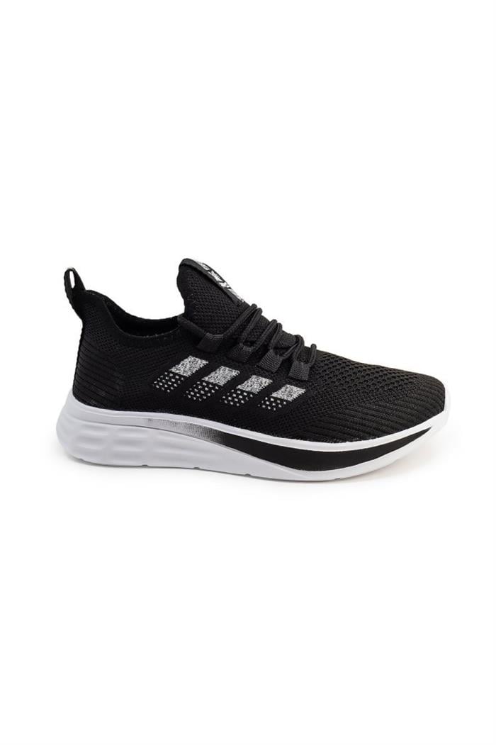 Awidox 910-25 Triko Slip-On Anatomik Sneaker Siyah Beyaz 36-40