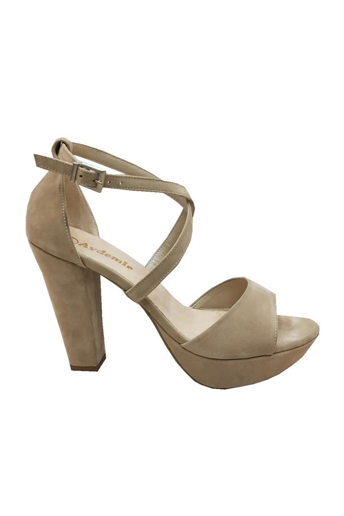 Aydemir 1920 Süet 20mm Platform Yerli Üretim Bayan Sandalet
