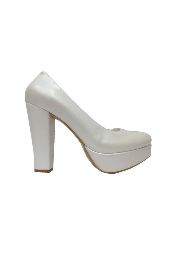 Aydemir 2042-21 Deri 30mm Platform Topuk Kadın Ayakkabı