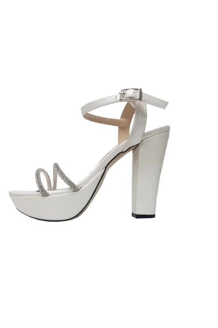 Aydemir 8724 Deri 30mm Platform Topuk Kadın Sandalet