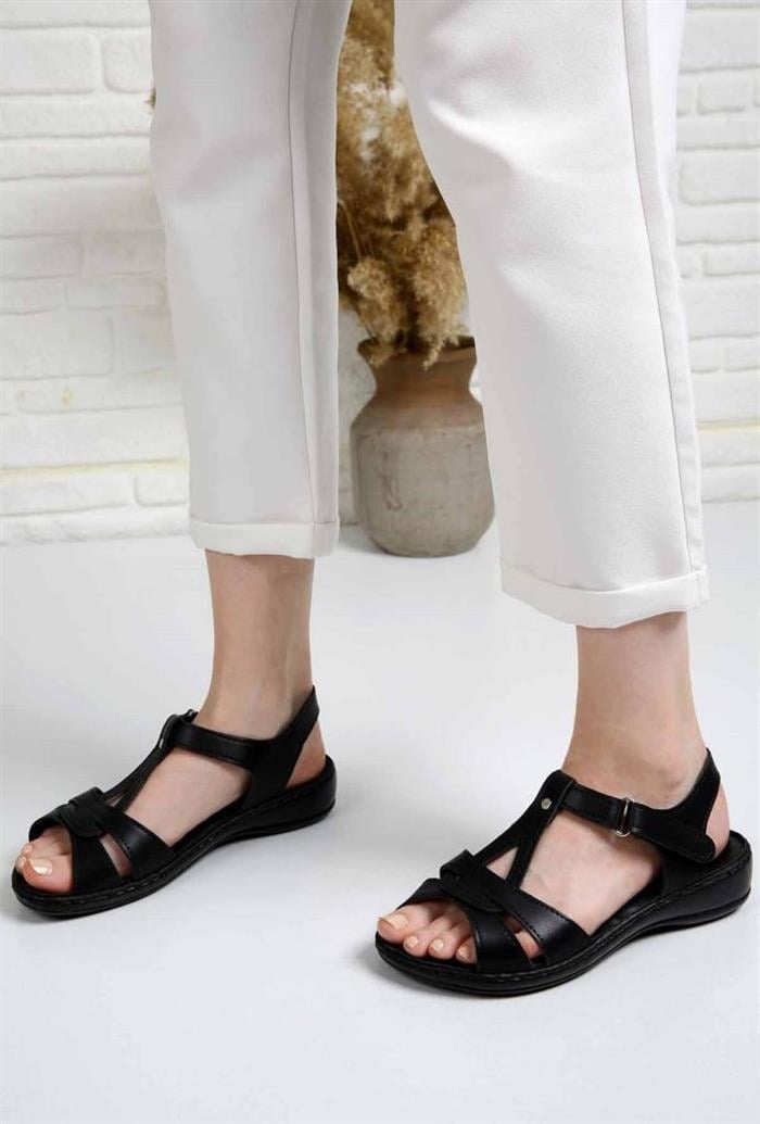 Ayzen 408-24  Deri Trend Fashion Kadın Sandalet