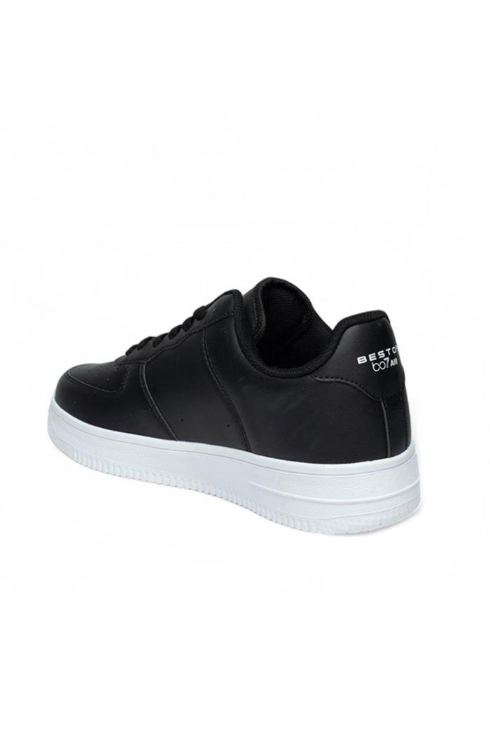 Best Of 042-25 Deri Air Anatomik Erkek Sneaker Siyah Beyaz