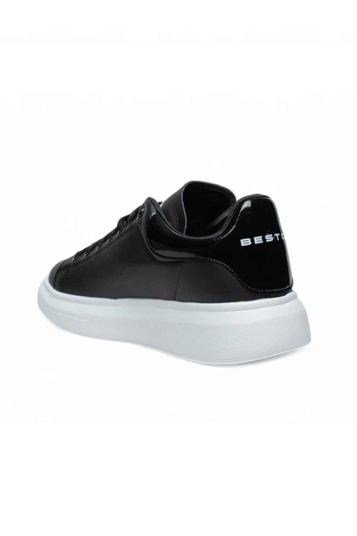 Best Of 150-25 Deri Anatomik Sneaker Siyah Beyaz 36-40