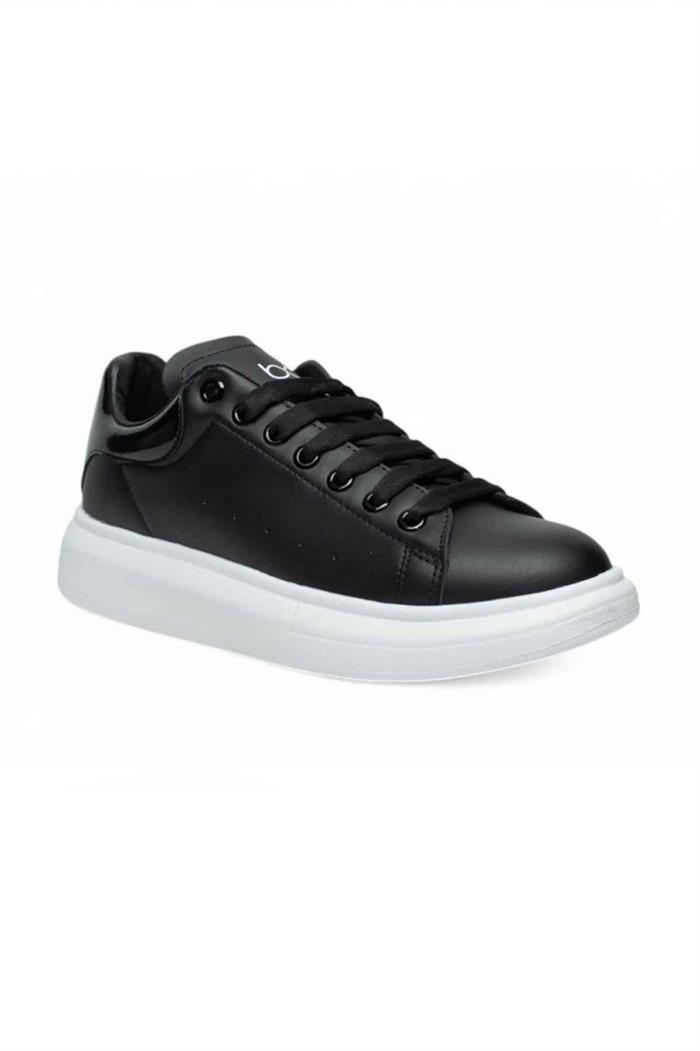 Best Of 150-25 Deri Anatomik Sneaker Siyah Beyaz 36-40