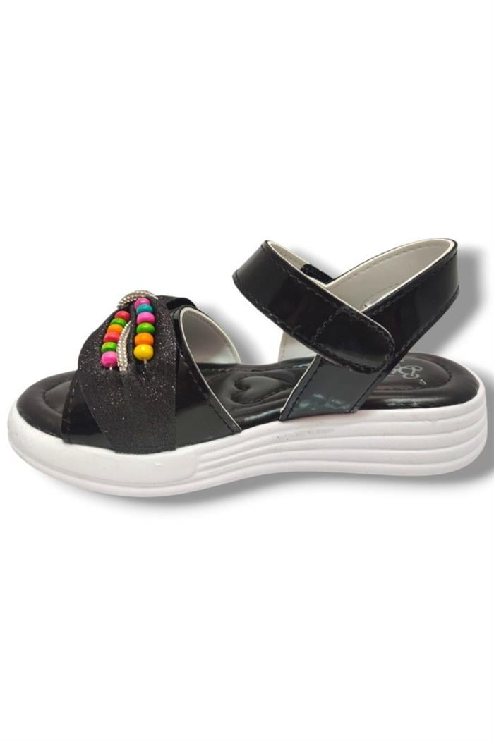 Butiqe 1809-25 Boncuk Taşli Anatomik Kız Çocuk Sandalet 26-30