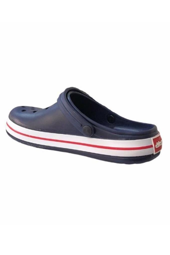 Akınal E195.M.0025-25 Anatomik Erkek Sabo Terlik Lacivert Beyaz Kırmızı 46-47