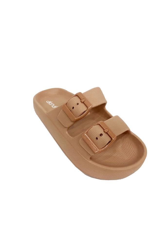 Akınal E282.F.000 Ortopedik Suya Dayanıklı Kız Çocuk Terlik Pastel Kahve 31-36