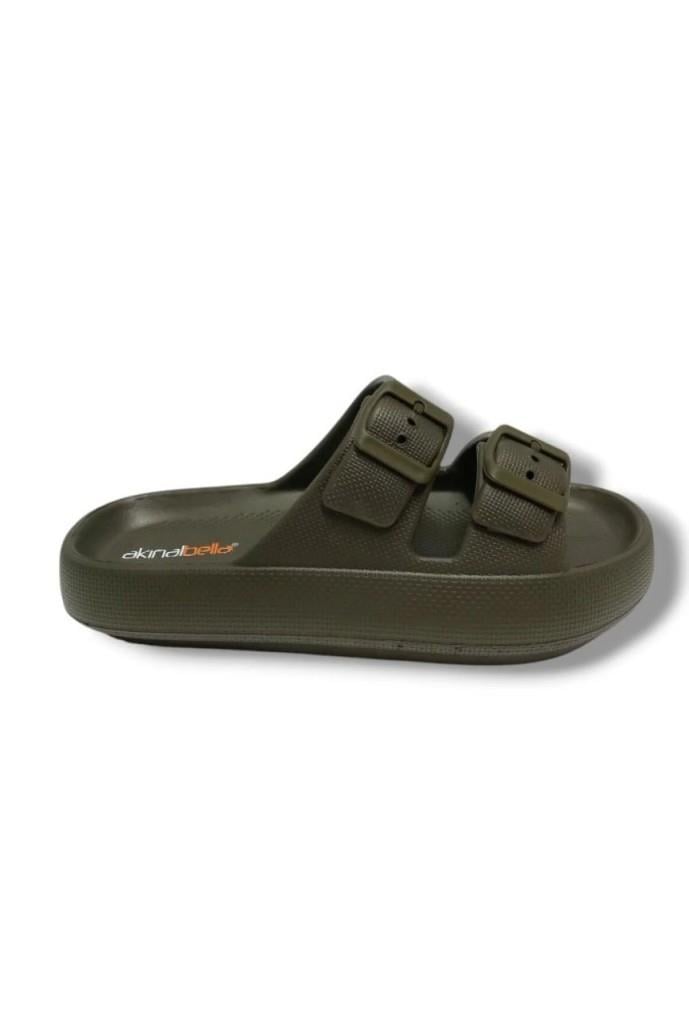 Akınal E282.M.0010-26 Eva Çift Tokalı Erkek Terlik 46-47