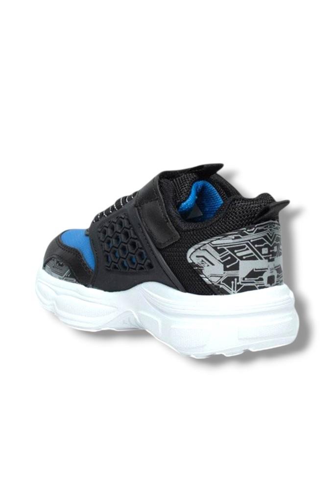 Alessio 019-26 Cilt Anatomik Filet Çocuk Sneaker Siyah Sax 31-35