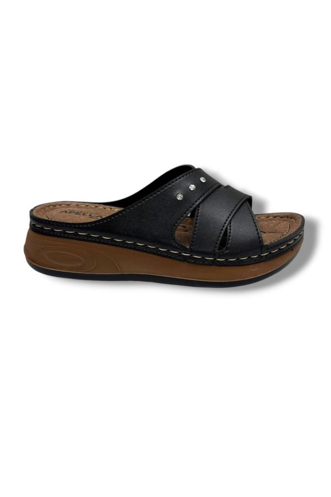 Apella Sırma 5601-26 Anatomik Dolgu Taban Kadın Terlik