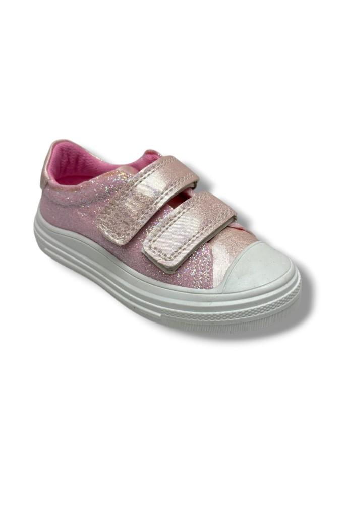 Arzen 160-26 Simli Hologramlı Çift Cırtlı Anatomik Kız Çocuk Ayakkabı 26-30