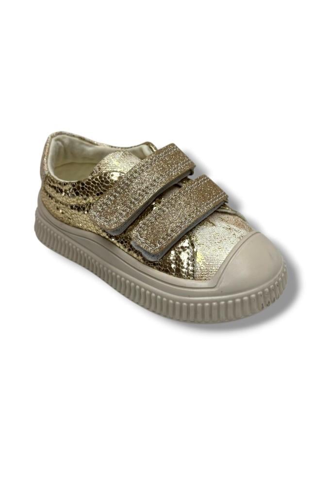 Arzen Bebe 140-26 Simli Pullu Çift Cırtlı Anatomik Kız Çocuk Ayakkabı 19-25