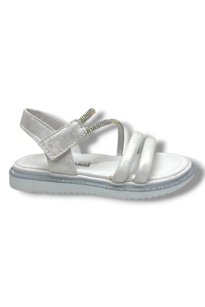 Arzen Bebe 221-26 Anatomik Taşlı Cırtlı Kız Çocuk Sandalet 31-36
