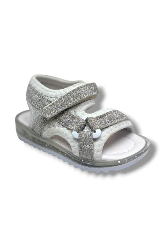 Arzen Bebe 224-26 Simli Cırtlı Anatomik Kız Bebek Sandalet 19-21