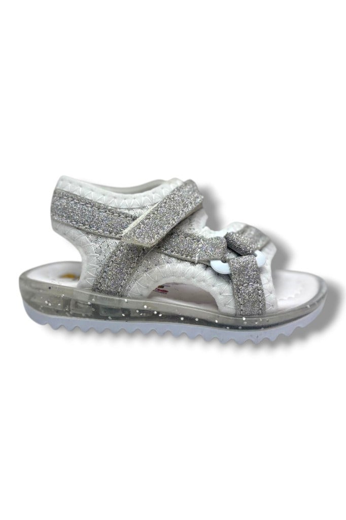 Arzen Bebe 224-26 Simli Cırtlı Anatomik Kız Bebek Sandalet 19-21
