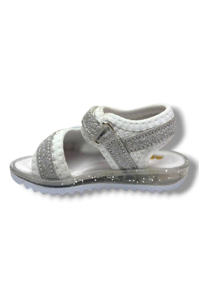 Arzen Bebe 224-26 Simli Cırtlı Anatomik Kız Bebek Sandalet 19-21