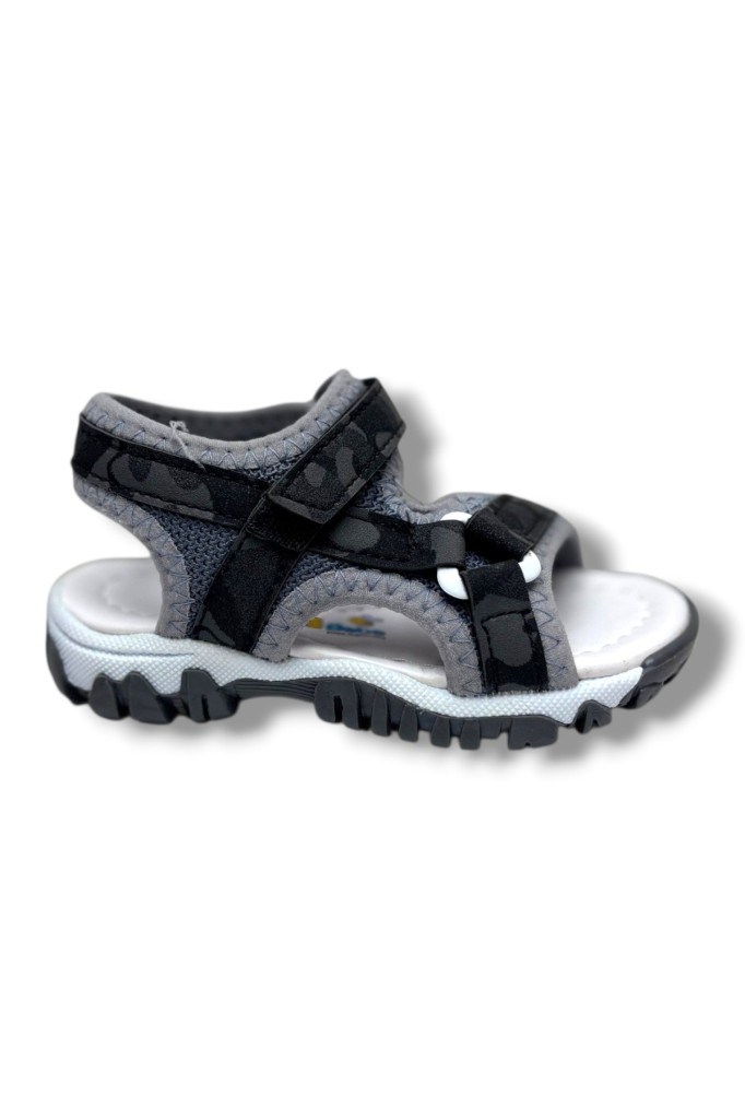 Arzen Bebe 226-26 Cırtlı Kamuflaj Desenli Anatomik Erkek Çocuk Sandalet 22-25