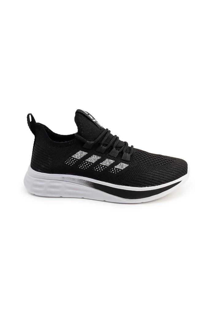 Awidox 910-25 Triko Slip-On Anatomik Sneaker Siyah Beyaz 36-40