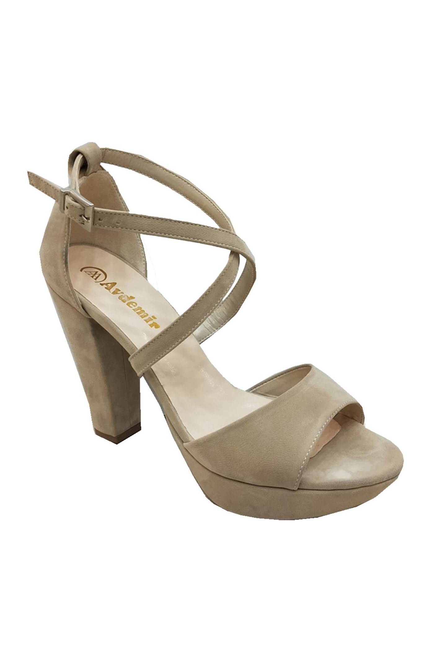 Aydemir 1920 Süet 20mm Platform Yerli Üretim Bayan Sandalet