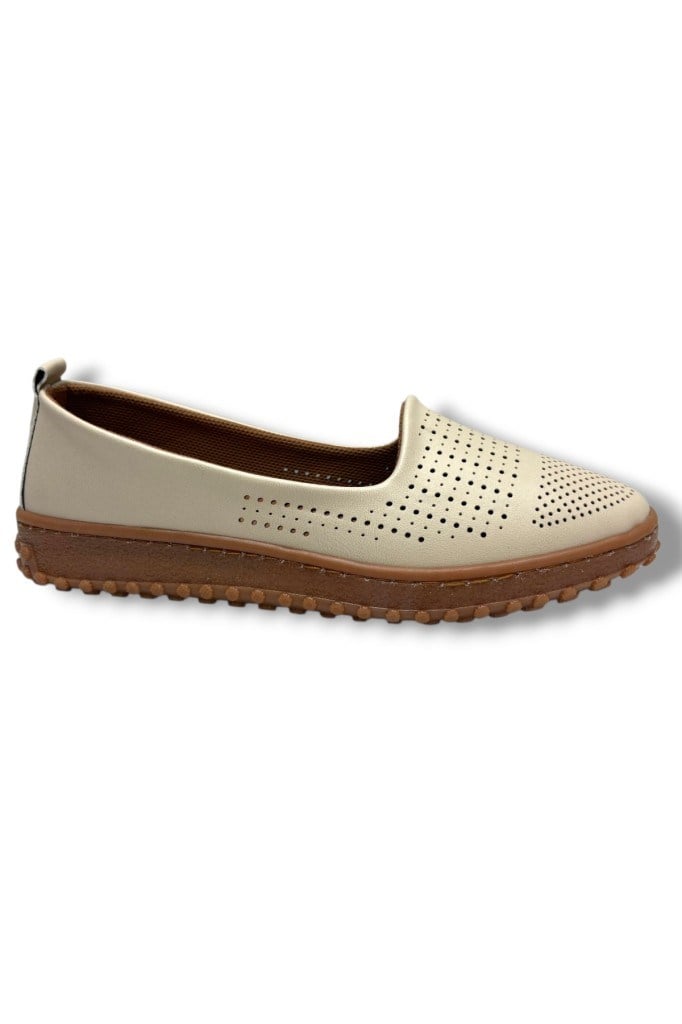 Ayzen 140-26 Cilt Deri Ultra Soft Anatomik Fahıon Kadın Babet
