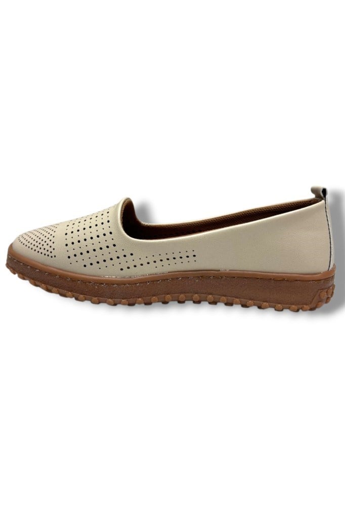 Ayzen 140-26 Cilt Deri Ultra Soft Anatomik Fahıon Kadın Babet