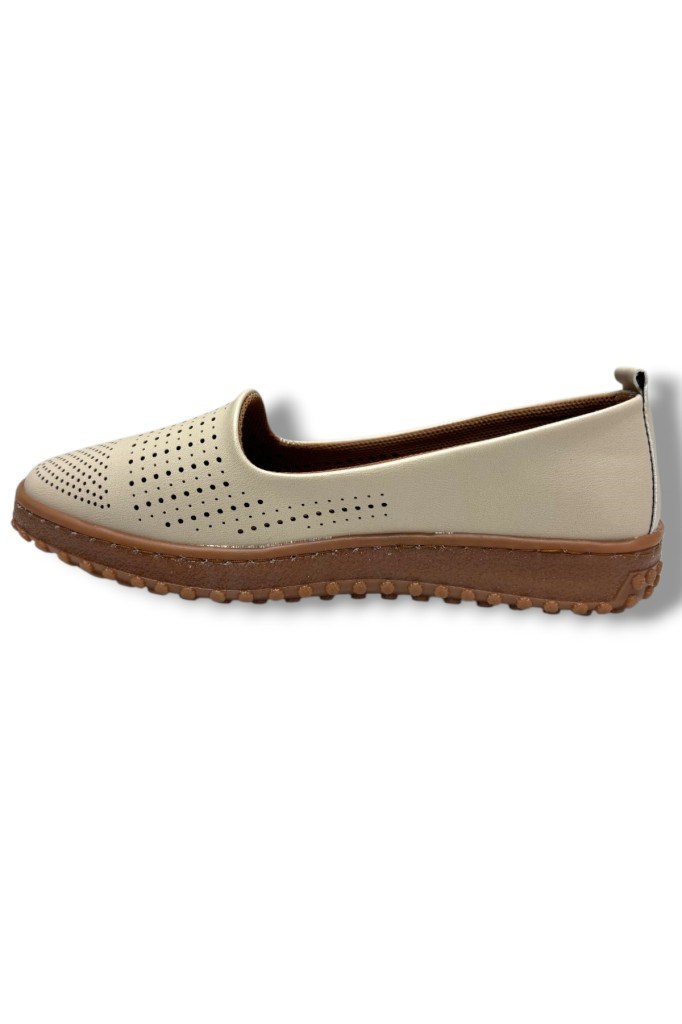 Ayzen 140-26 Cilt Deri Ultra Soft Anatomik Fahıon Kadın Babet