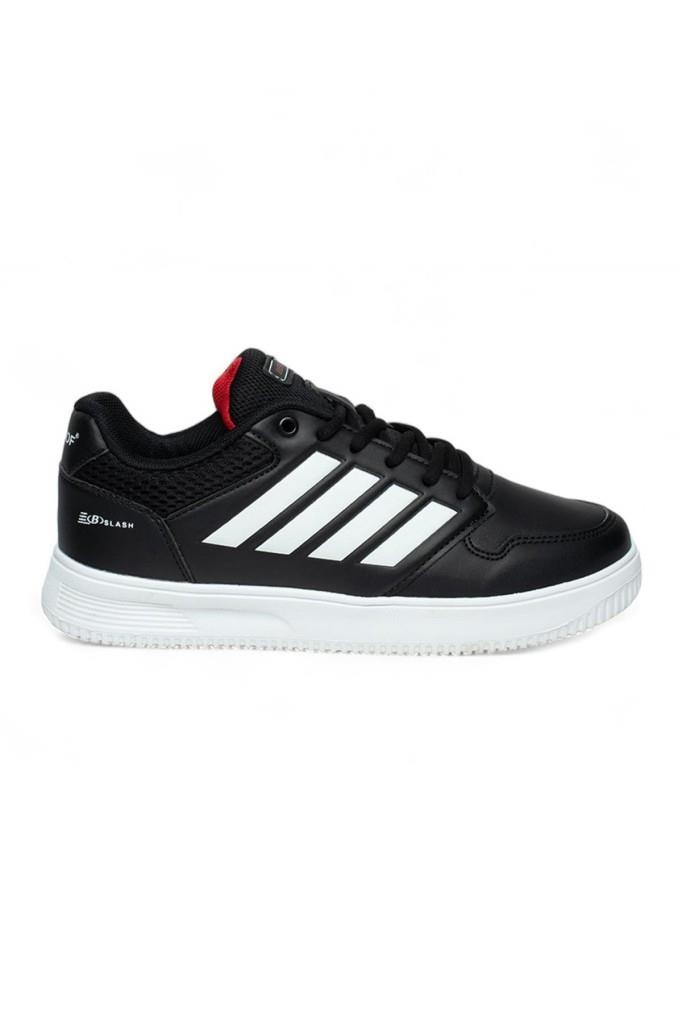 Best Of 074-25 Deri Slash Anatomik Erkek Sneaker Siyah Beyaz