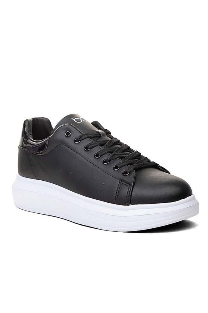 Best Of 150-26 Deri Anatomik Erkek Sneaker Siyah Beyaz