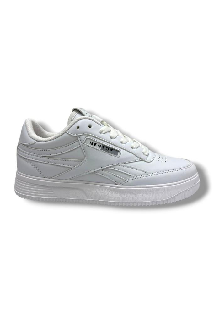 Best Of 2014-26 Cilt Deri Anatomik  Bağcıklı Sneaker 36-40
