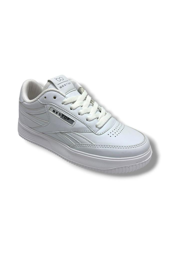 Best Of 2014-26 Cilt Deri Anatomik  Bağcıklı Sneaker 36-40