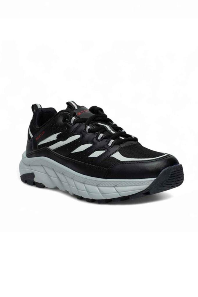 Best Of 2026-26 Anorak Anatomik Bağcıklı Erkek Sneaker Siyah-Buz