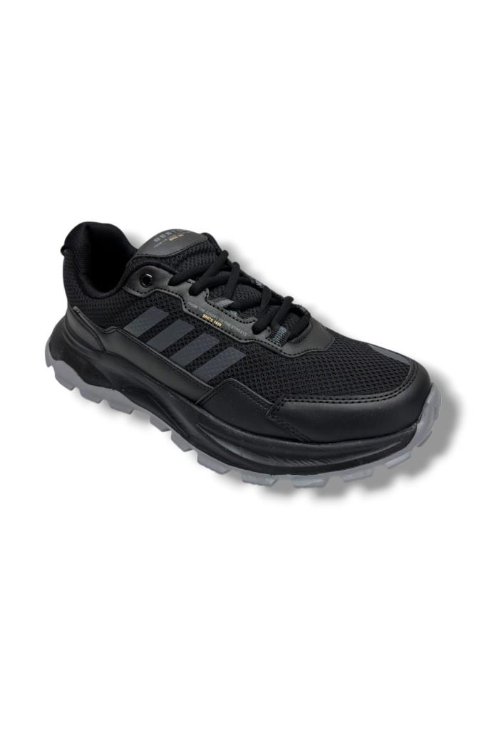 Best Of 2045-26 Anorak Deri Anatomik Erkek Sneaker Siyah Füme