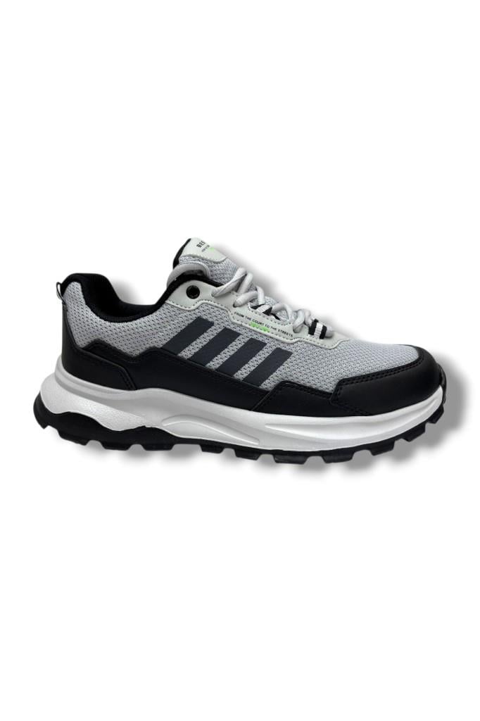 Best Of 2045-26 Anorak Deri Anatomik Erkek Sneaker Buz Siyah Beyaz
