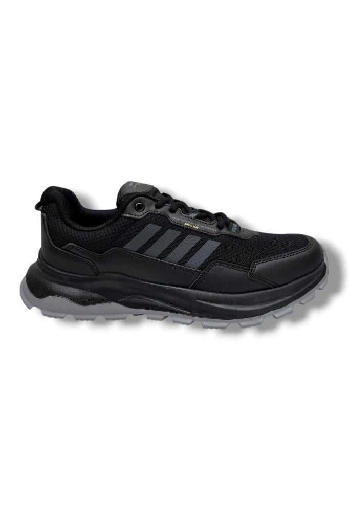 Best Of 2045-26 Anorak Deri Anatomik Erkek Sneaker Siyah Füme