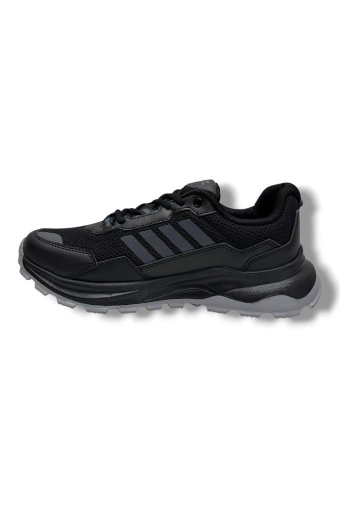 Best Of 2045-26 Anorak Deri Anatomik Erkek Sneaker Siyah Füme