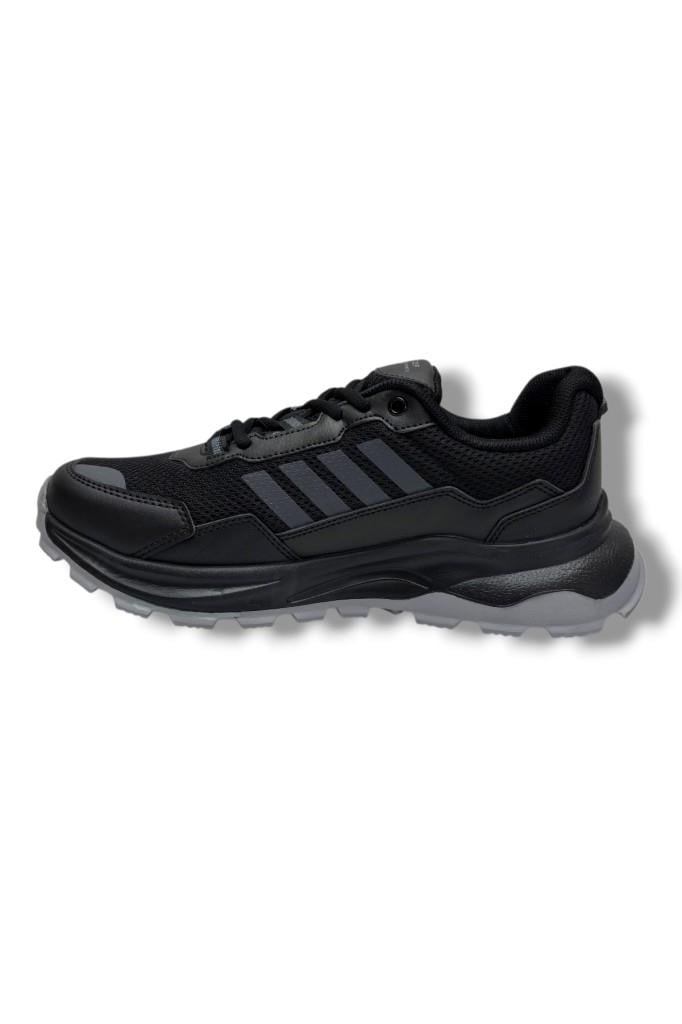 Best Of 2045-26 Anorak Deri Anatomik Erkek Sneaker Siyah Füme
