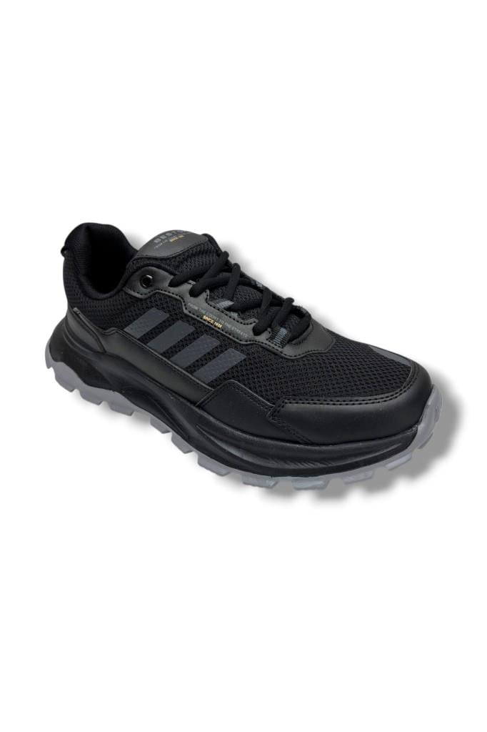 Best Of 2045-26 Anorak Deri Anatomik Erkek Sneaker Siyah Füme