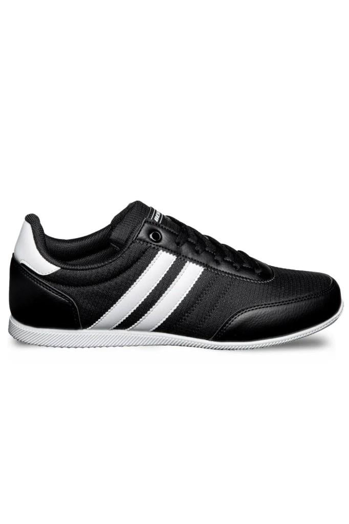 Best Of 2086-26 Cilt Deri Anatomik Erkek Sneaker Siyah Beyaz