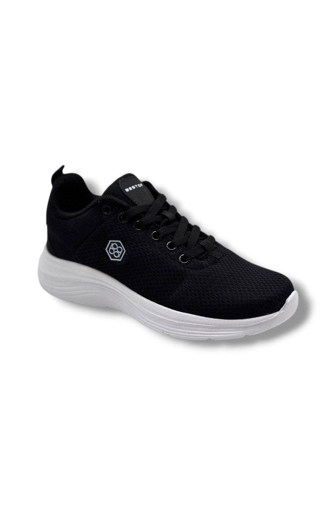 Best Of 21011-26 Anorak Anatomik Bağcıklı Sneaker Siyah Beyaz 36-40