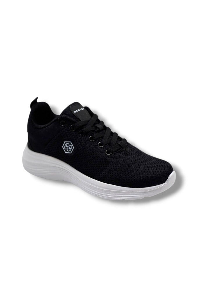 Best Of 21011-26 Anorak Anatomik Bağcıklı Sneaker Siyah Beyaz 36-40
