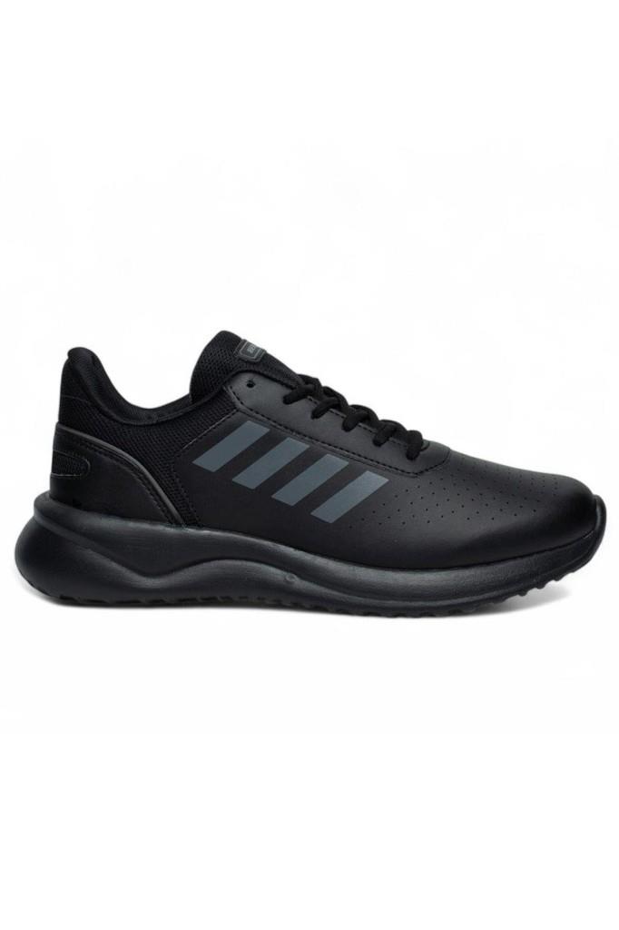 Best Of B100-26 Deri Anatomik Sneaker Siyah Füme 36-40