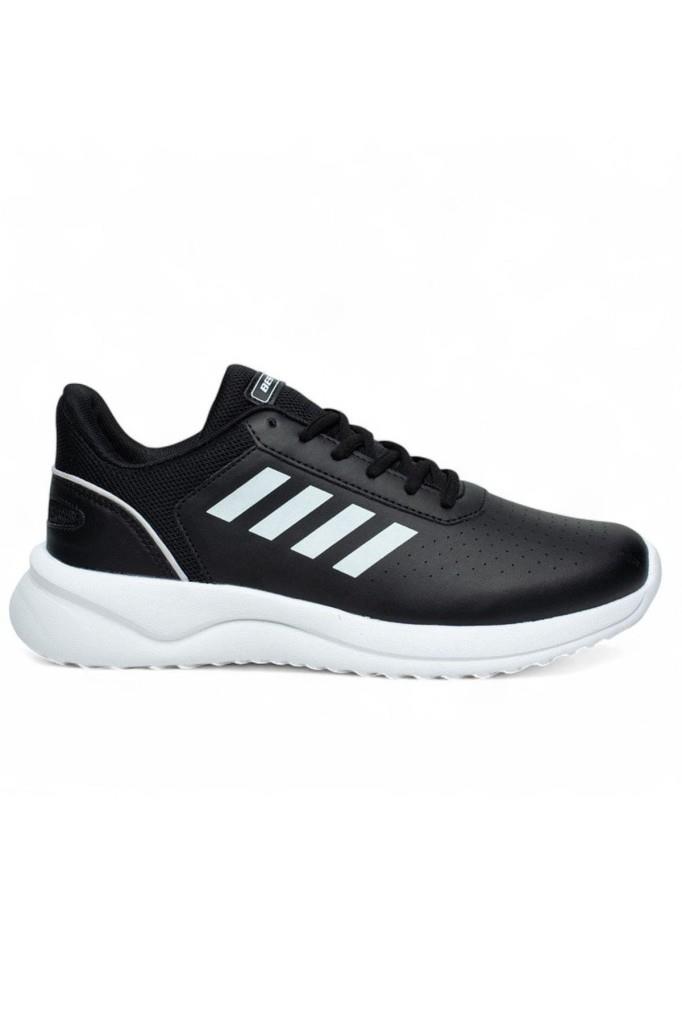 Best Of B100-26 Deri Anatomik Sneaker Siyah Beyaz 36-40