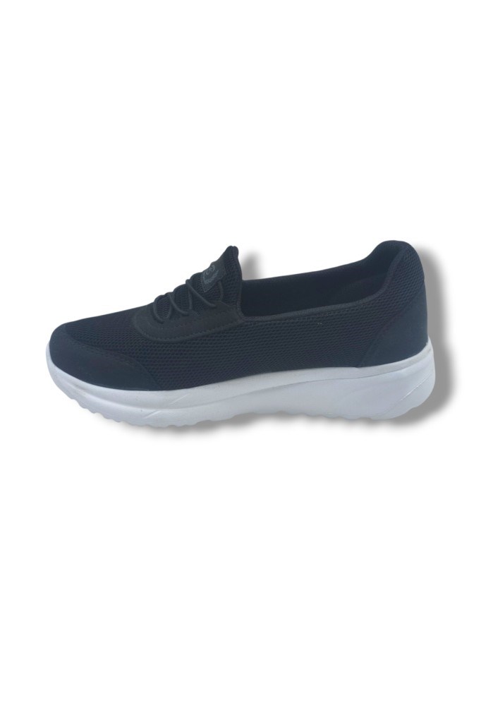Black Sea 626-26 Anorak Anatomik Taban Kadın Sneaker Siyah Beyaz