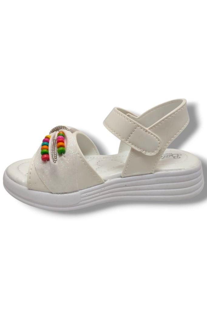 Butiqe 1809-25 Boncuk Taşli Anatomik Kız Çocuk Sandalet 31-35