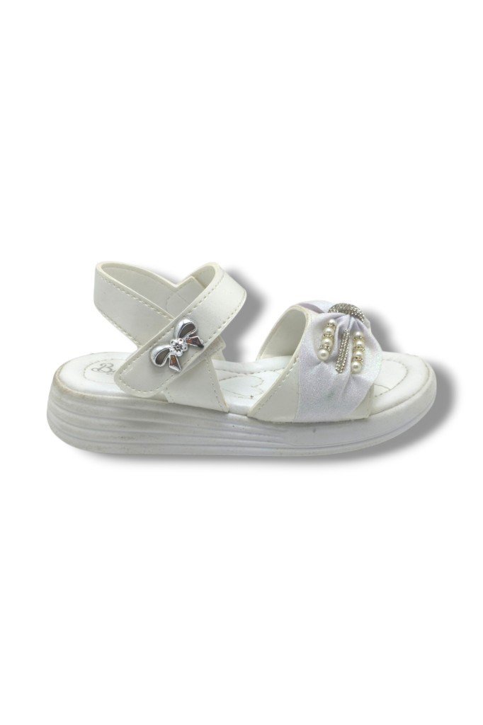 Butiqe 1809-26 Simli Boncuk Taşli Anatomik Kız Çocuk Sandalet 26-30