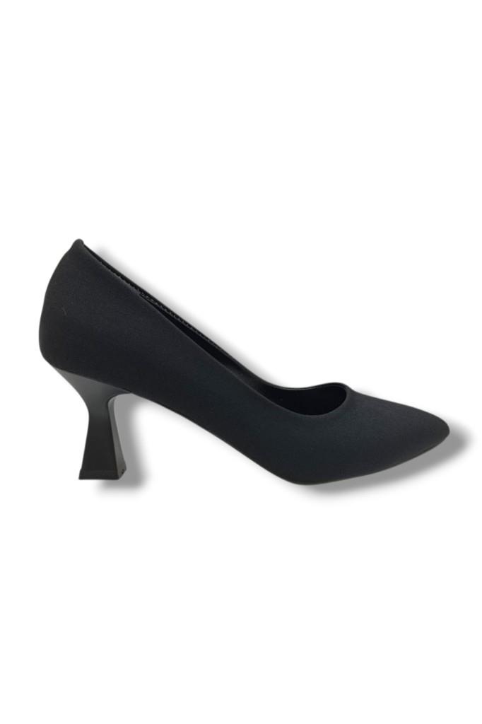C-Shoes 249-26 Mat Saten Orta Boy Topuklu Sade Kadın Stiletto